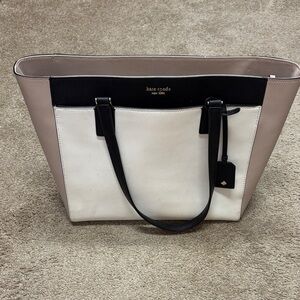 Kate Spade Black, White, and Tan Tote